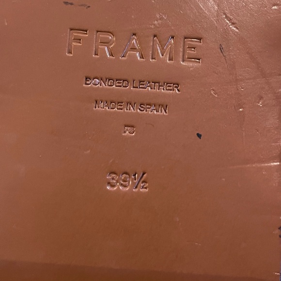 Frame Le Montecito 39.5 Loafer Tan Suede W/Gold Buckle Detail - Picture 16 of 16